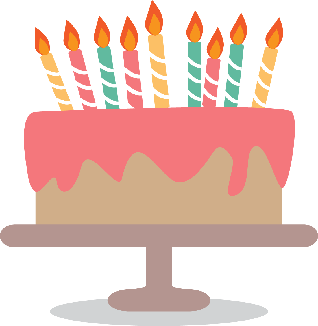 Birthday Cake Greeting Card Clip Art - Birthday Cake Greeting Card Clip Art (1100x1129)