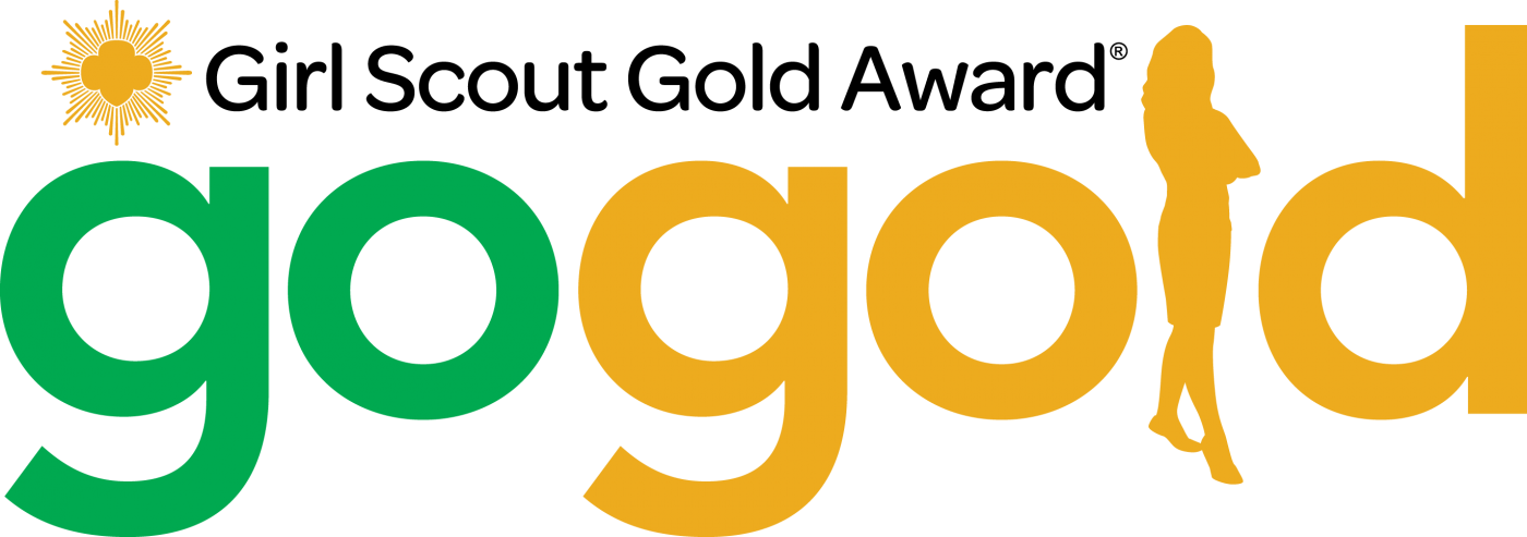 Girl Scouts Clipart - Girl Scouts Gold Award Ideas (1400x493)