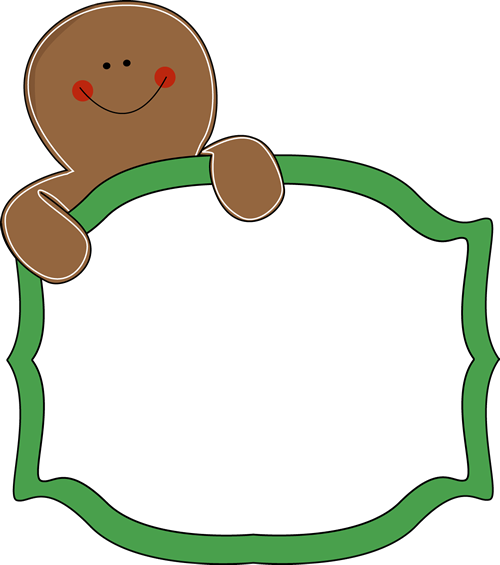 Gingerbread Cookie Clipart - Gingerbread House Border Clipart (500x565)