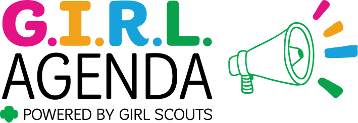 G - I - R - L - Agenda Powered By Girl Scouts - Girl Girl Scout Logo (709x244)
