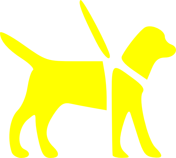 Clip Art Guide - Guide Dogs Clip Art (600x538)