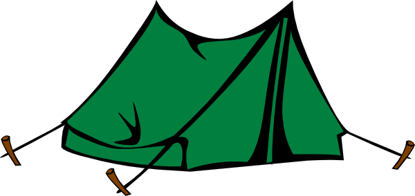 28 Collection Of Camping Clipart Transparent - Clip Art Tent (728x344)