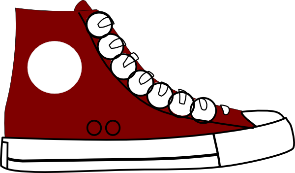 Free To Use & Public Domain Sneakers Clip Art - Sneaker Clipart (600x351)
