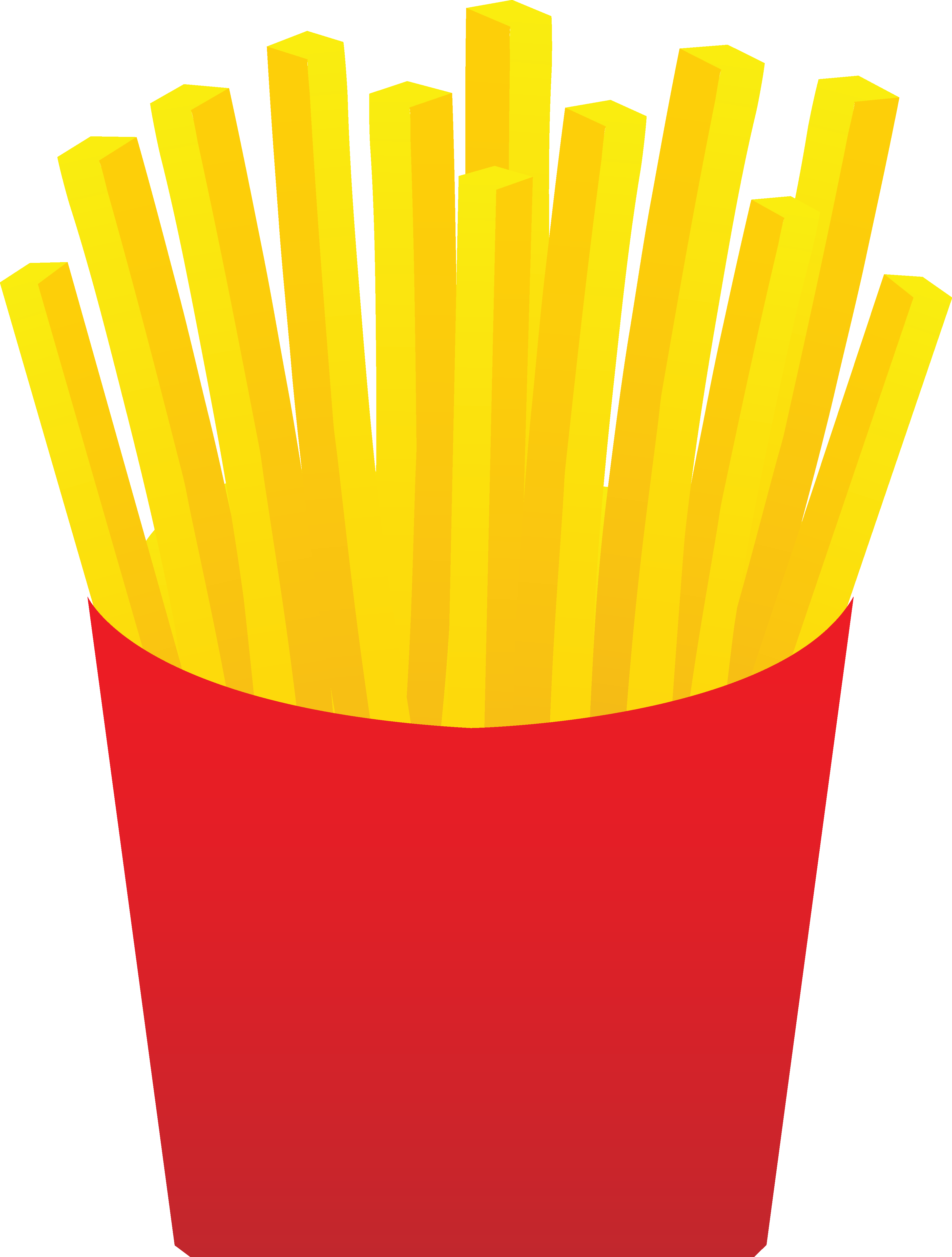 Fast Food French Fries - Clip Art French Fries (3762x4968)