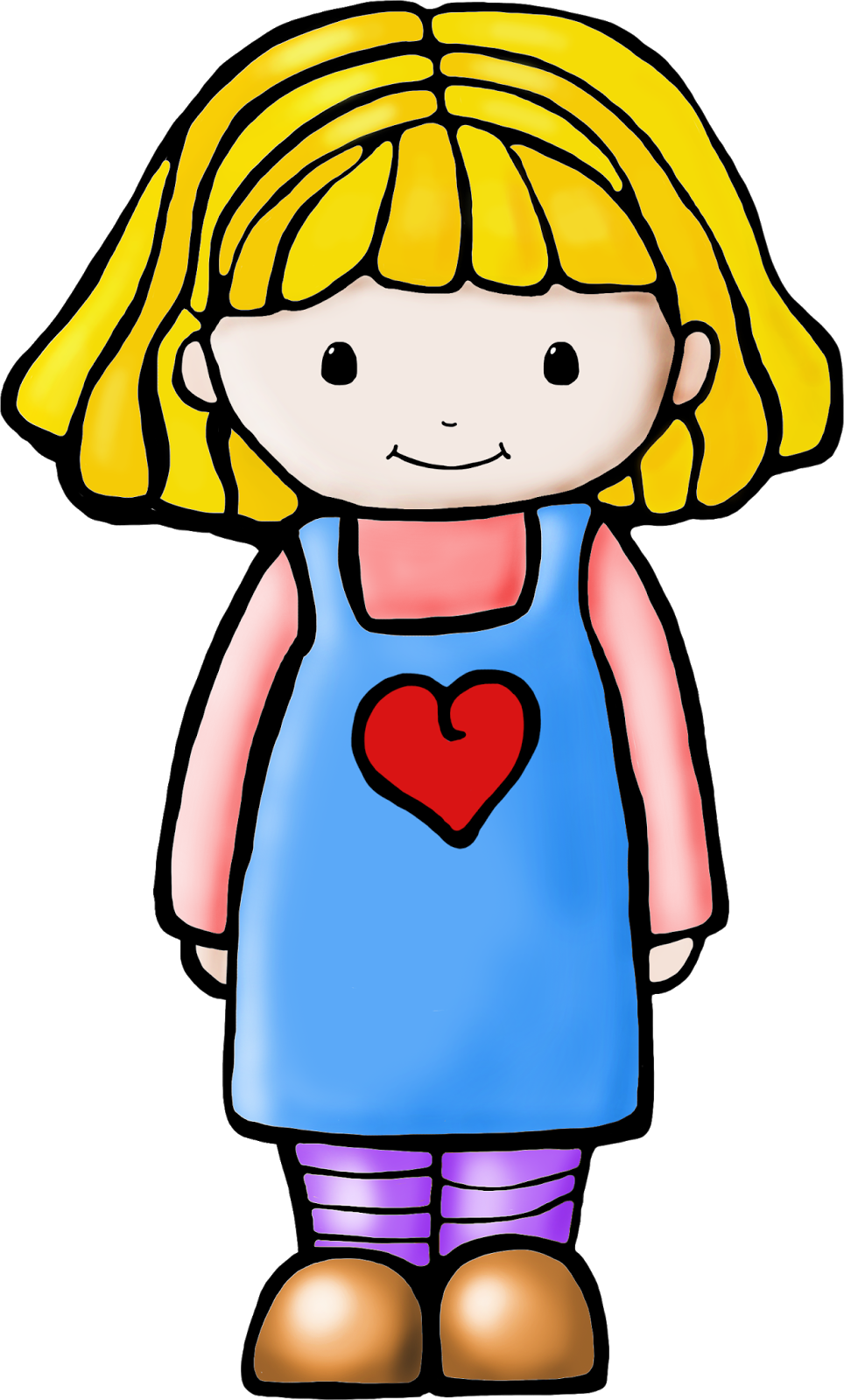 Clip Art Of A Girl Girl Clipart - Clipart Friends (964x1600)
