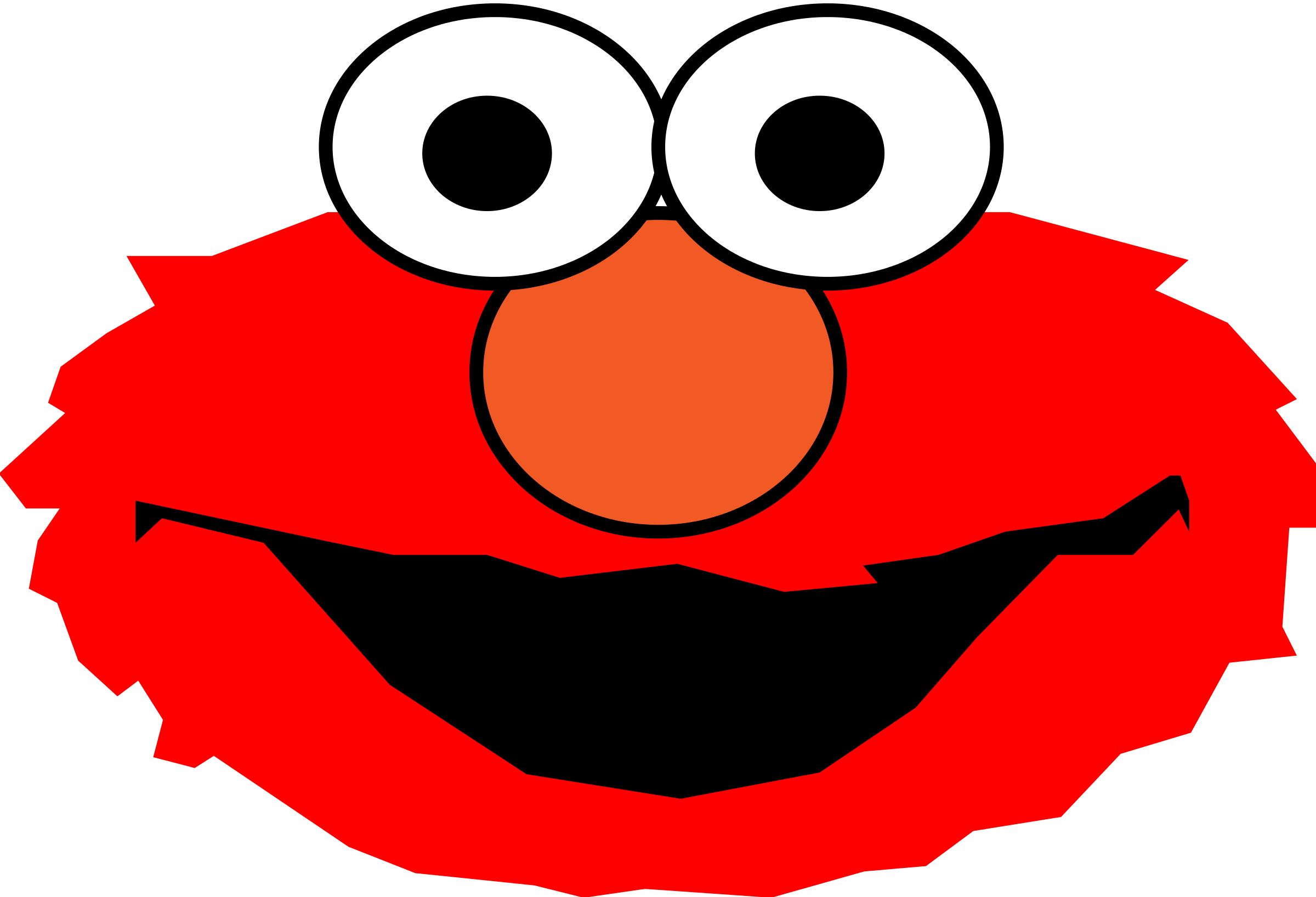 Elmo Cookie Monster Clip Art - Elmo Cookie Monster Clip Art (2400x1636)