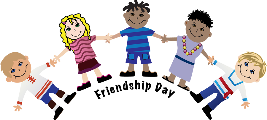 Friendship Clip Art Free - International Friendship Day Clip Art (900x406)