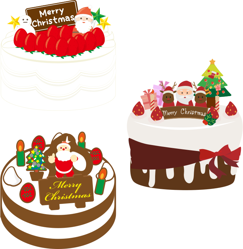 Medium Image - Christmas Cake Clipart (780x800)