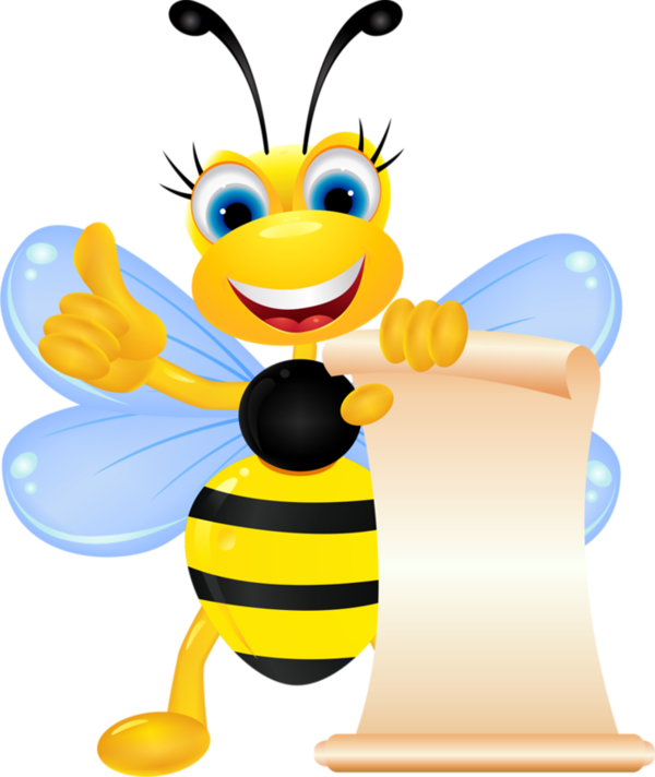 Bee Clipartclipart - Beautiful Bees Cartoons (674x800)