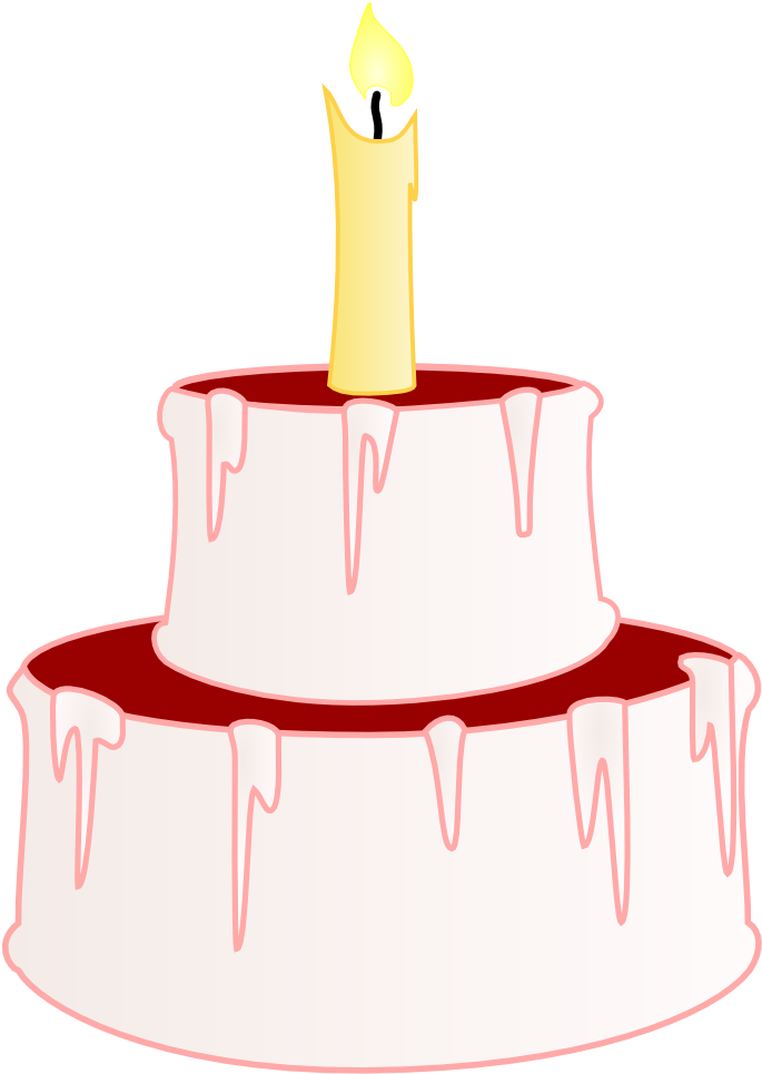 Onlinelabels Clip Art - Birthday Cake Clip Art (724x1000)