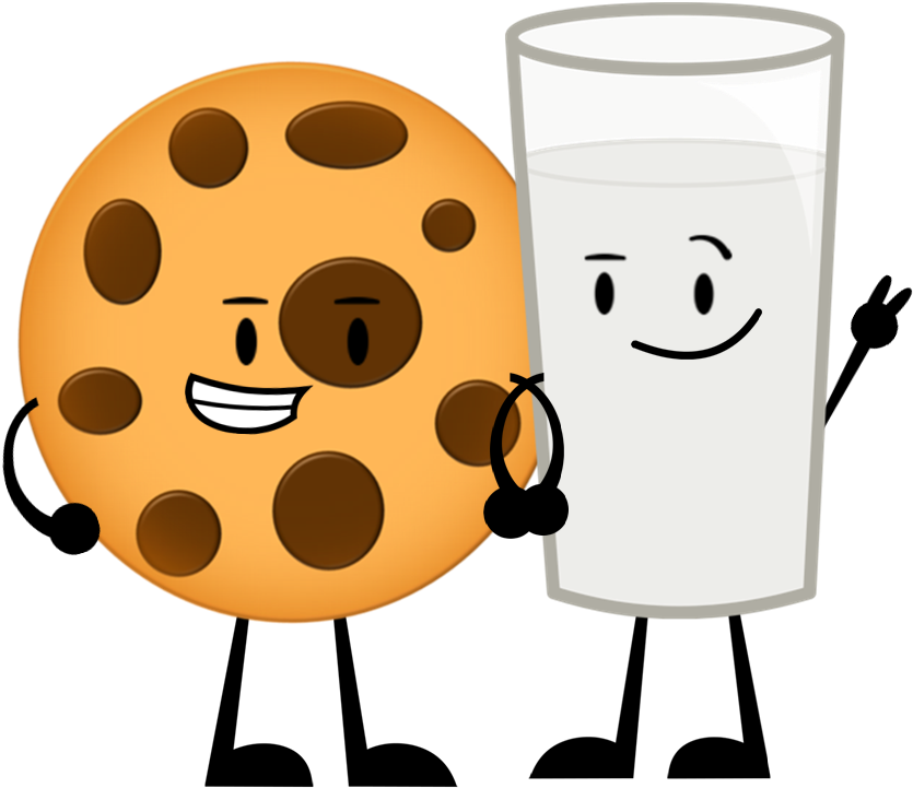 Cookie And Milk - Transparent Milk And Cookies (857x722)