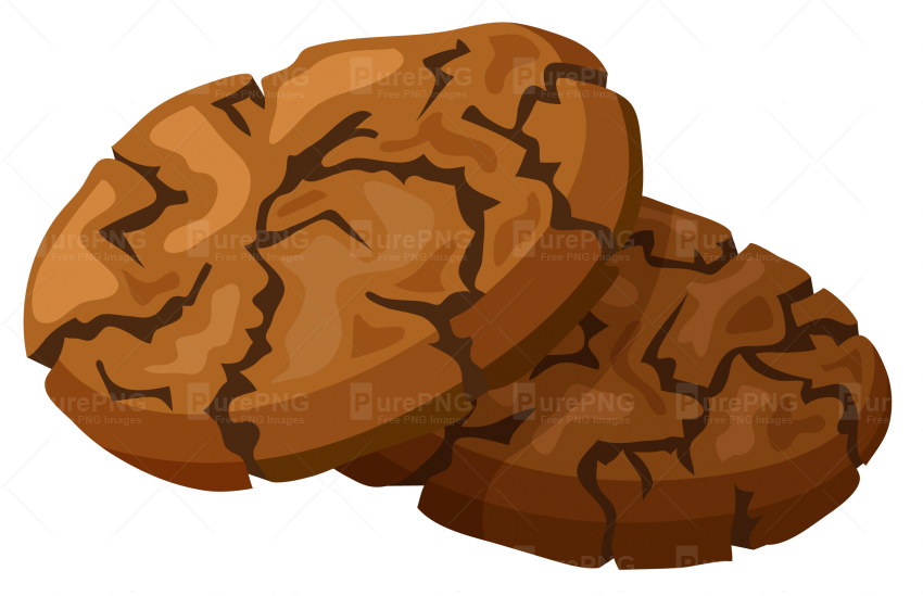 Cracked Cookies Clipart Png Image - Cookies Clipart Png (850x549)