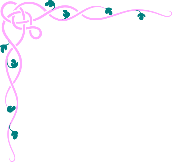 Girl Scout Borders Clipart - Pink And Blue Borders (600x565)