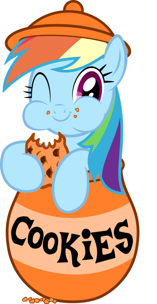 Filpapersoul, Cookie, Cookie Jar, Cookie Jar Pony, - Mlp Rainbow Dash Cookie (529x1024)