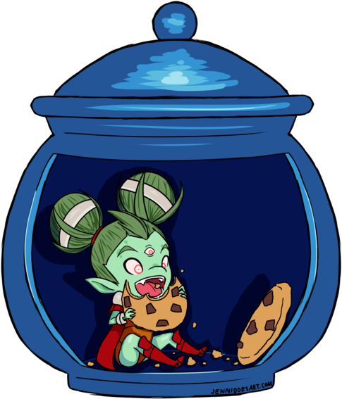 Hi Guys, Here Is Ayla Raiding The Cookie Jar Art That - Illustration (600x776)