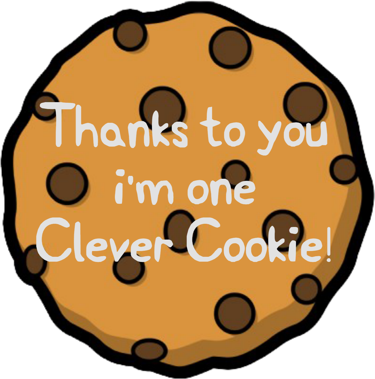 For The Teachers/carers I've Made A Label For You Too - Chocolate Chip Cookie Cartoon (1334x1334)