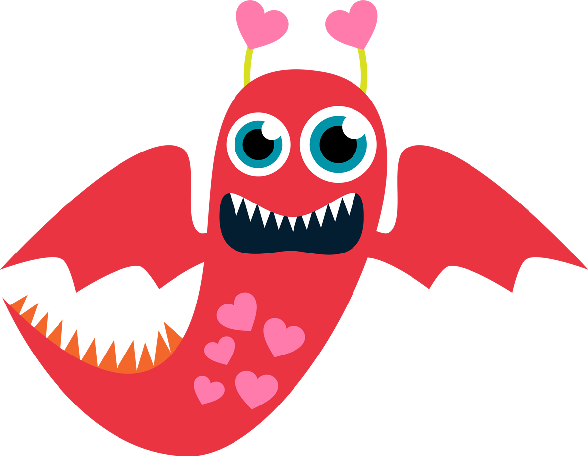 Monster Clipart Printable - Love Monster Clip Art (1200x1068)