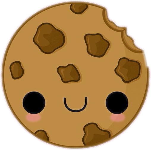 Sweet Cute Bite Cookie Freetoedit - Dibujos De Comida Kawaii (508x506)