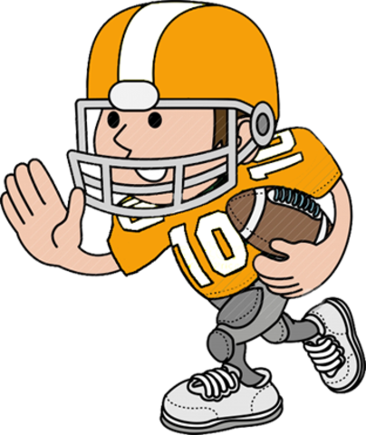Pasco County Corps - Football Player Clip Art (404x480)