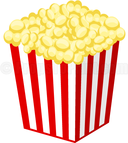 Printable Popcorn Photo Booth Prop - Photo Booth (458x593)