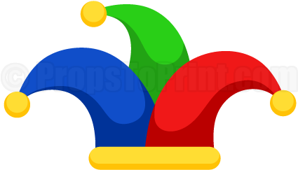 Jester Hat Clipart Printable Jester Hat Photo Booth - Hat Photo Booth Props (458x354)