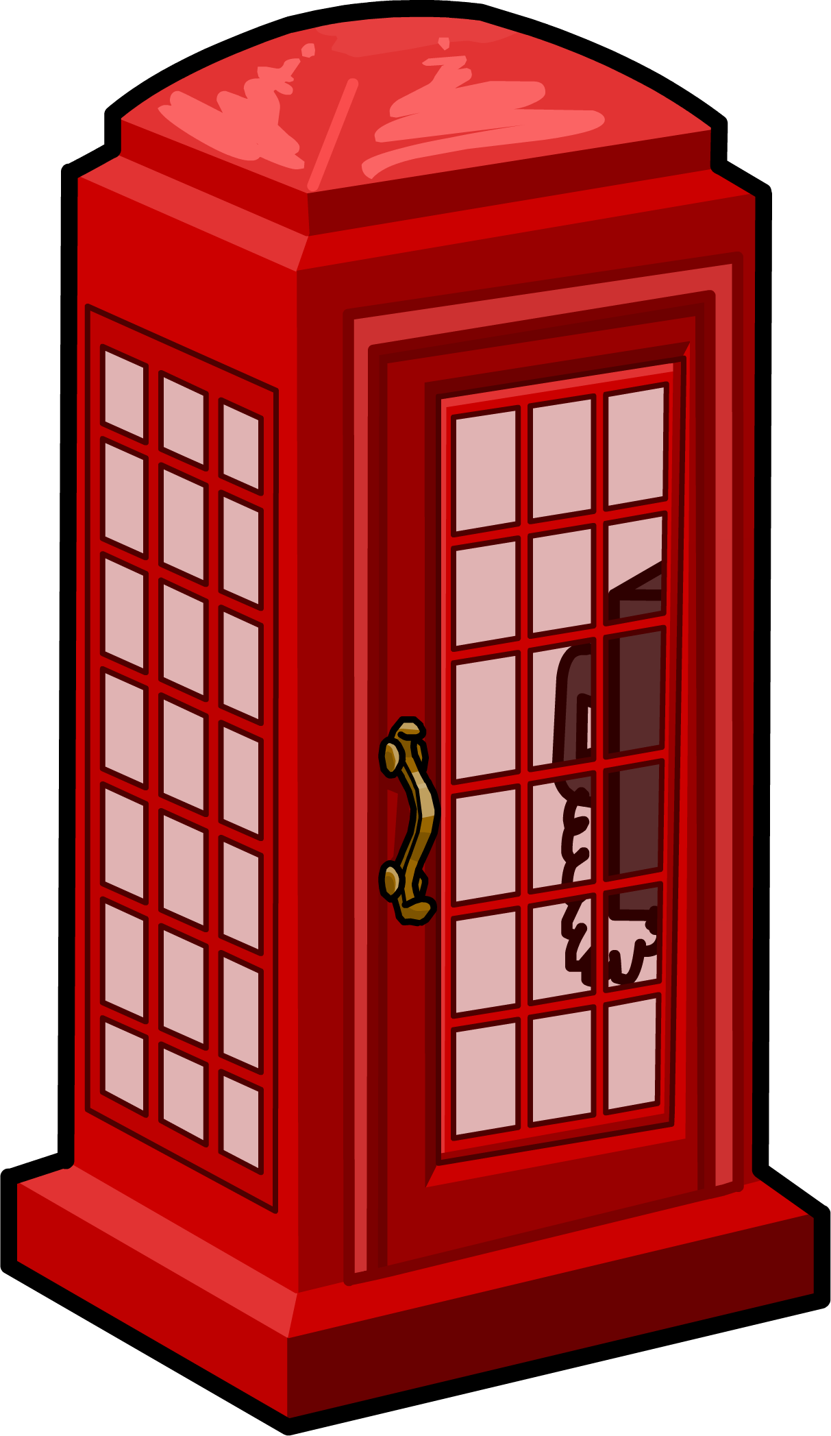Telephone Booth Png - Club Penguin Phone Booth (1213x2095)