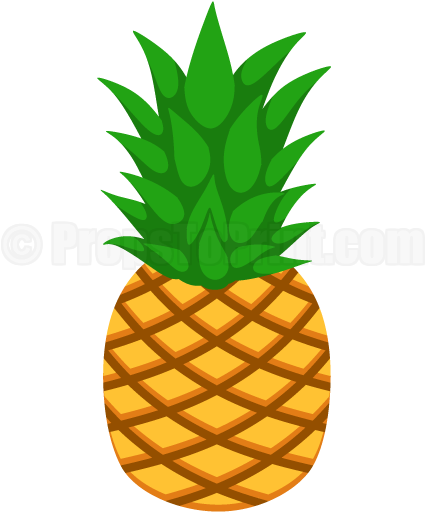 Pineapple Clipart Printable - Pineapple Free Vector (458x593)