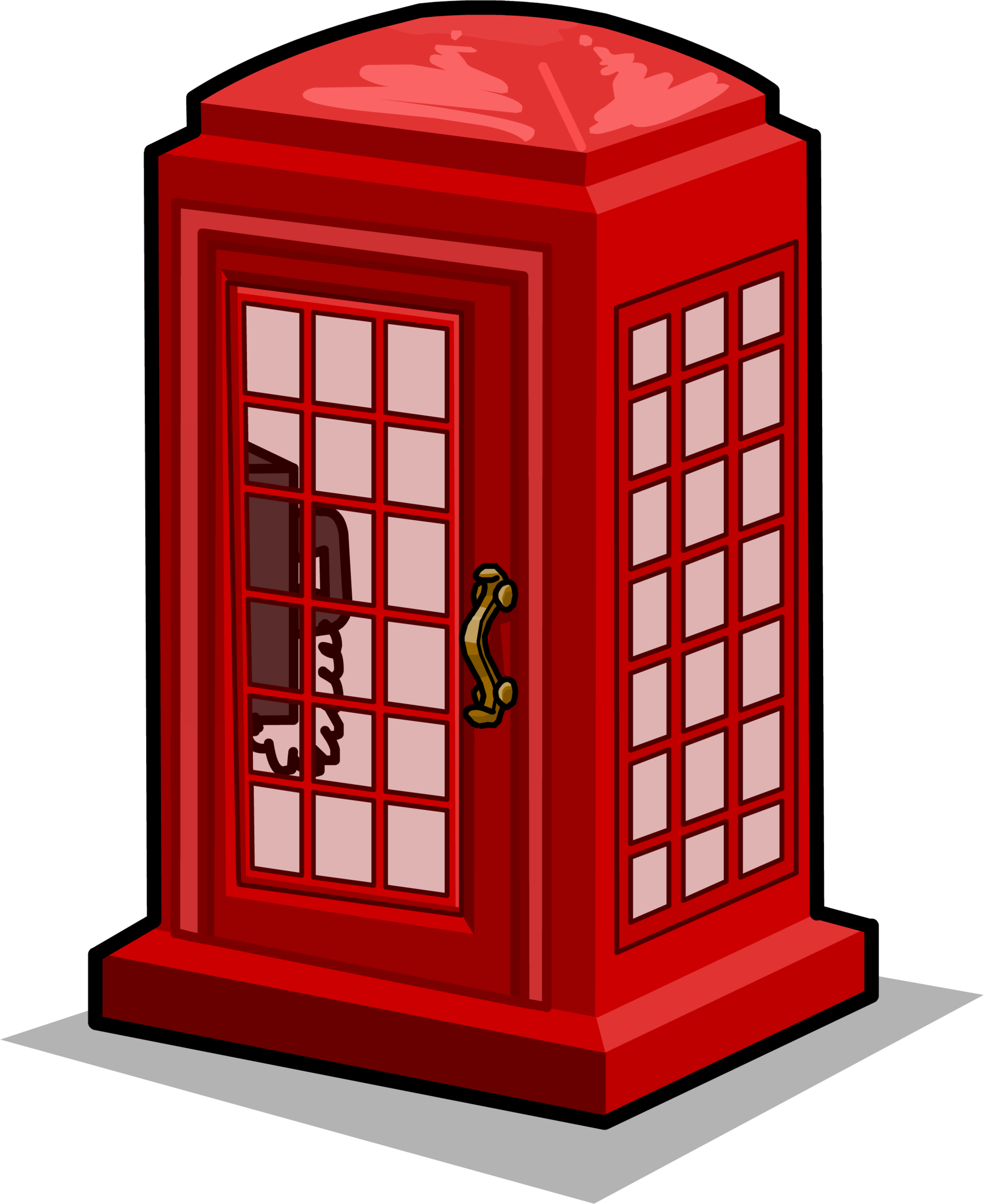 This High Quality Free Png Image Without Any Background - Telephone Booth Club Penguin (2000x2447)