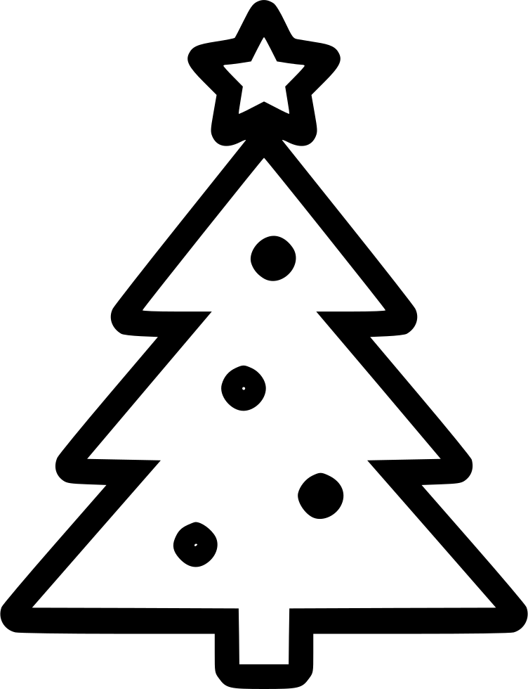 Christmas New Year Tree Comments - Christmas Tree Icon Png (752x980)