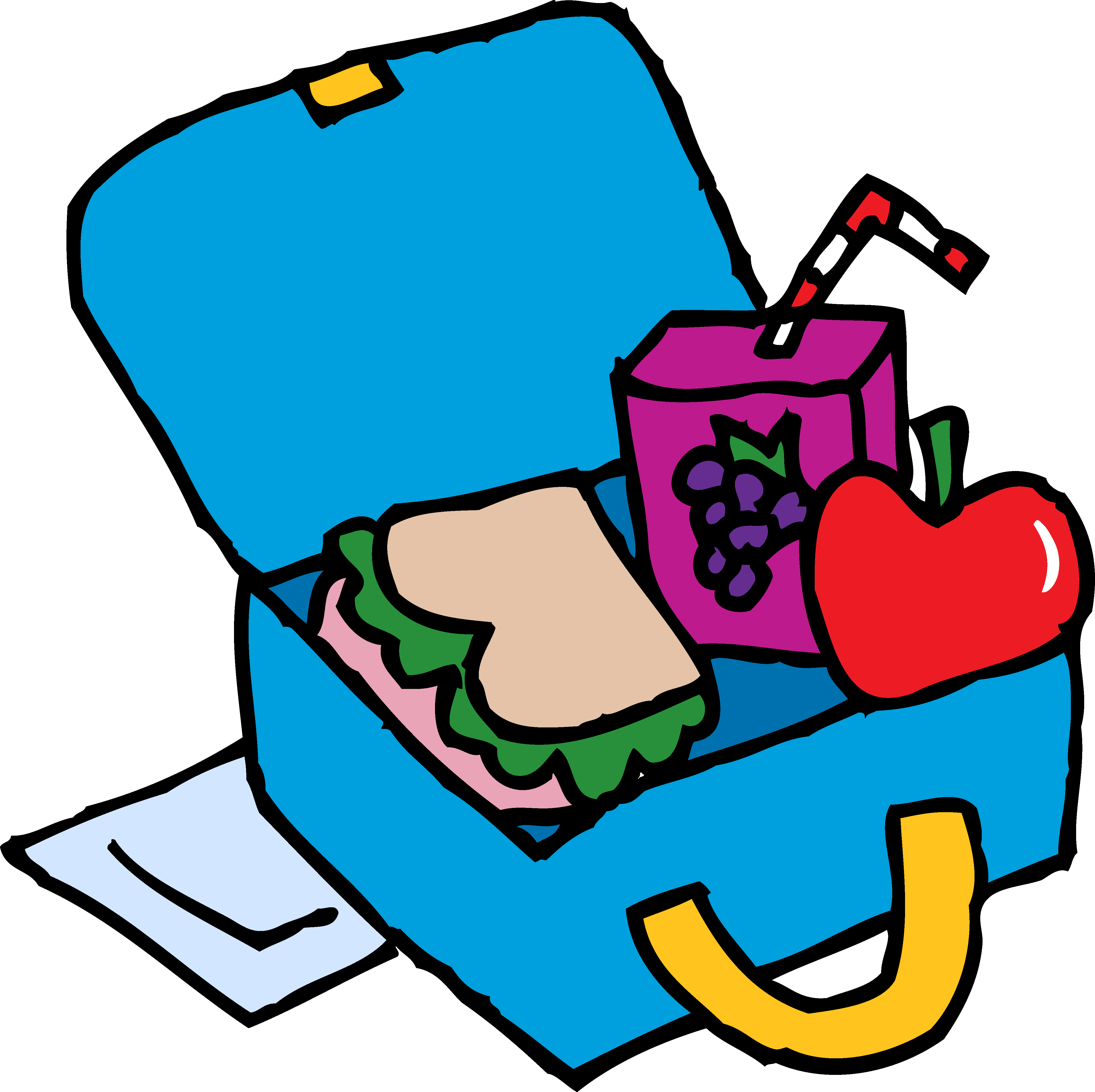 Free - Clip Art Lunch Box (4352x4340)