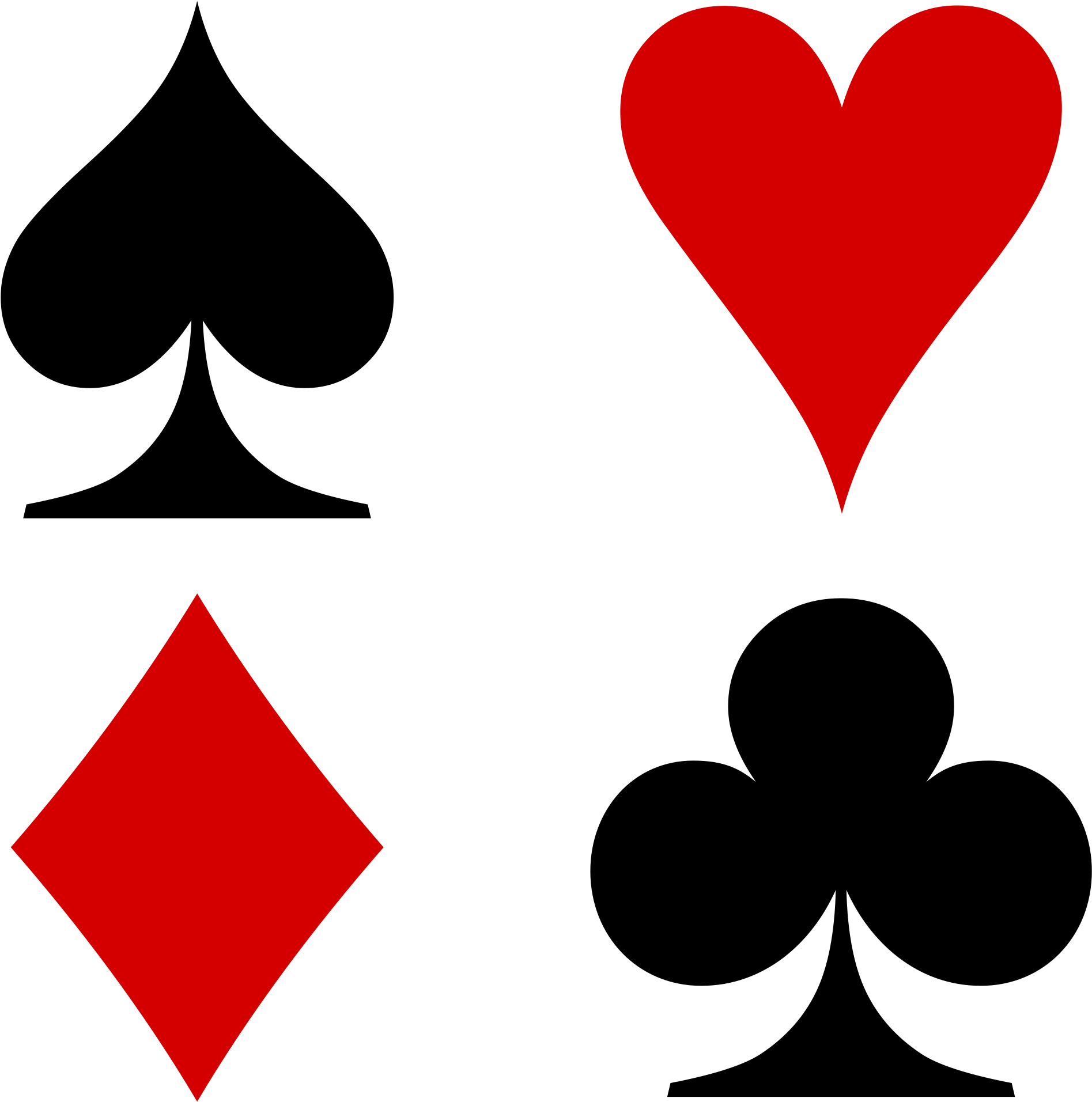 Suit - Heart Diamond Spade Club (2000x2000)