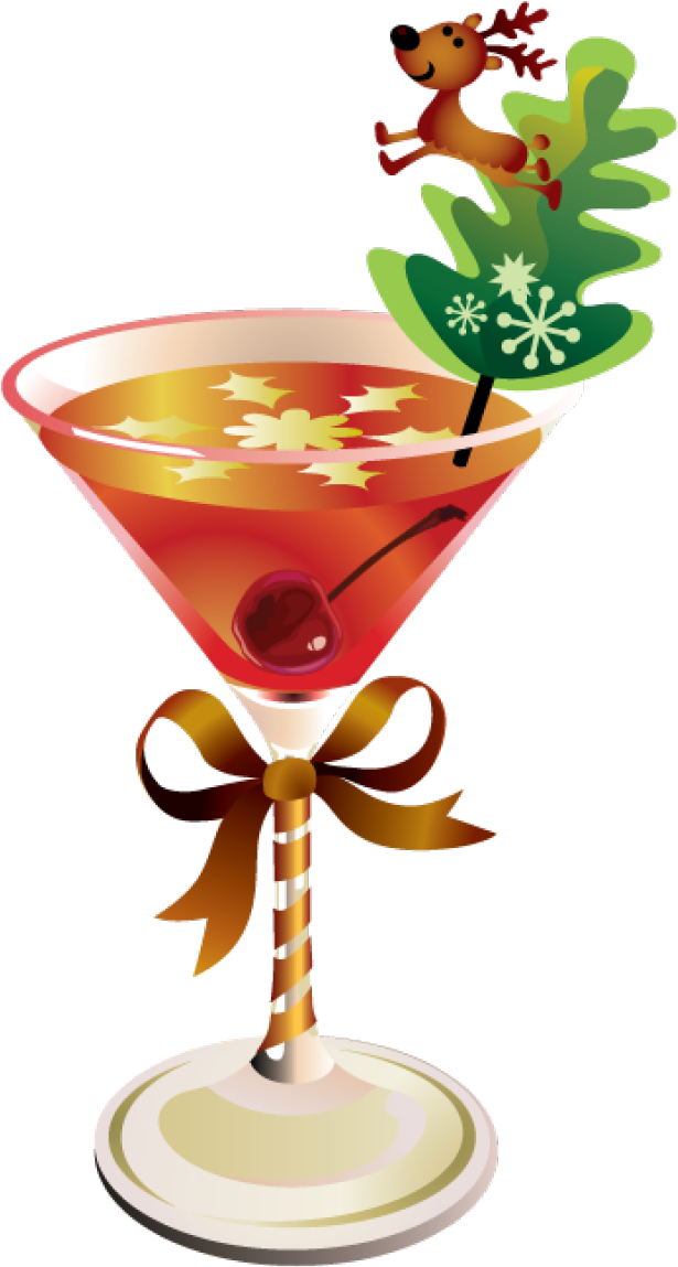 Clipart Of Christmas Free - Transparent Background Drinks Png (640x1179)