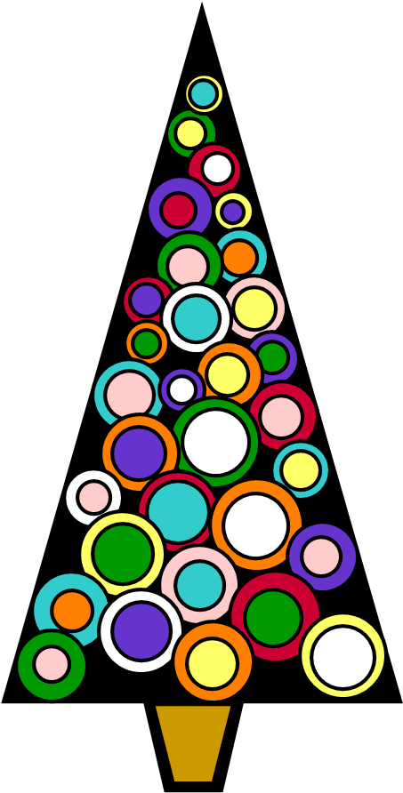 Free Christmas Tree Clip Art Borders - Christmas Scene Free Clip Art (1072x1072)