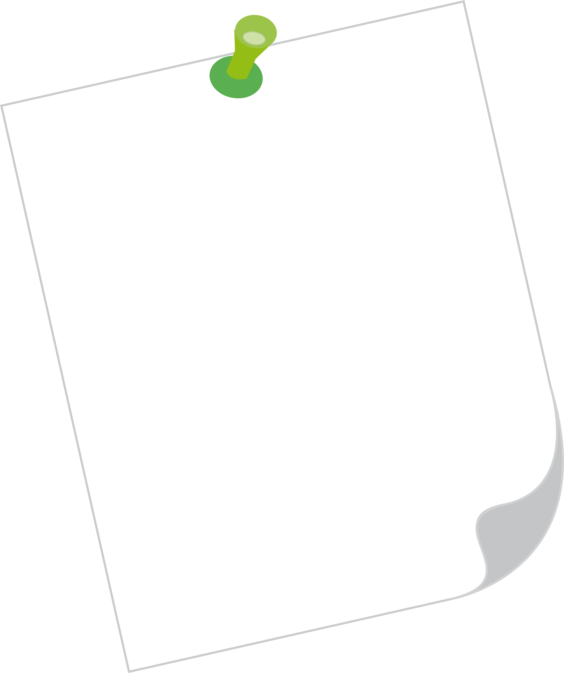 Message paper. Лист для заметок. Заметка на прозрачном фоне. Бумага для заметок на прозрачном фоне. Листочек с кнопкой.
