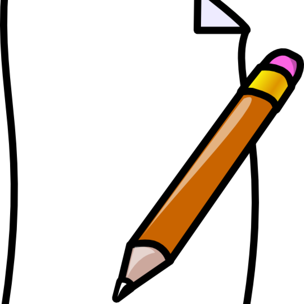 Pencil And Paper Clipart Paper Pencil Clip Art At Clker - Doodles Coloring Book: Calming Coloring Book For Adults (1024x1024)