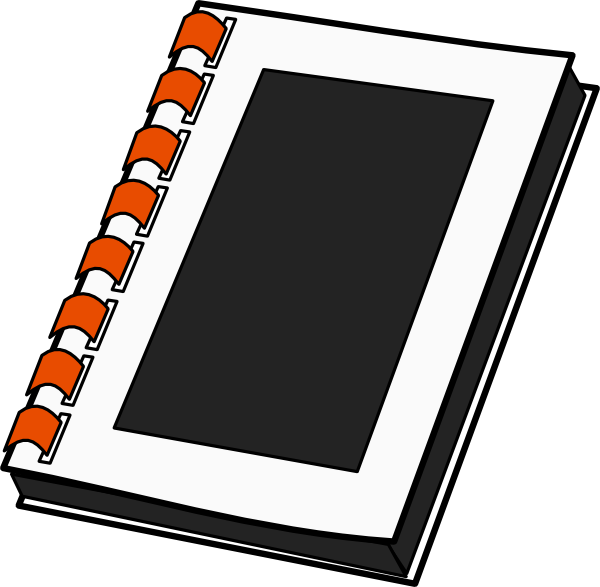Notebook Clip Art At Clker - Notebook Clip Art At Clker (600x587)