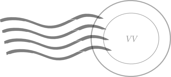 Postage Watermark Clip Art - Line Art (600x272)