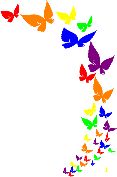 Rainbow Butterfly - Mother's Day For Auntie (396x599)