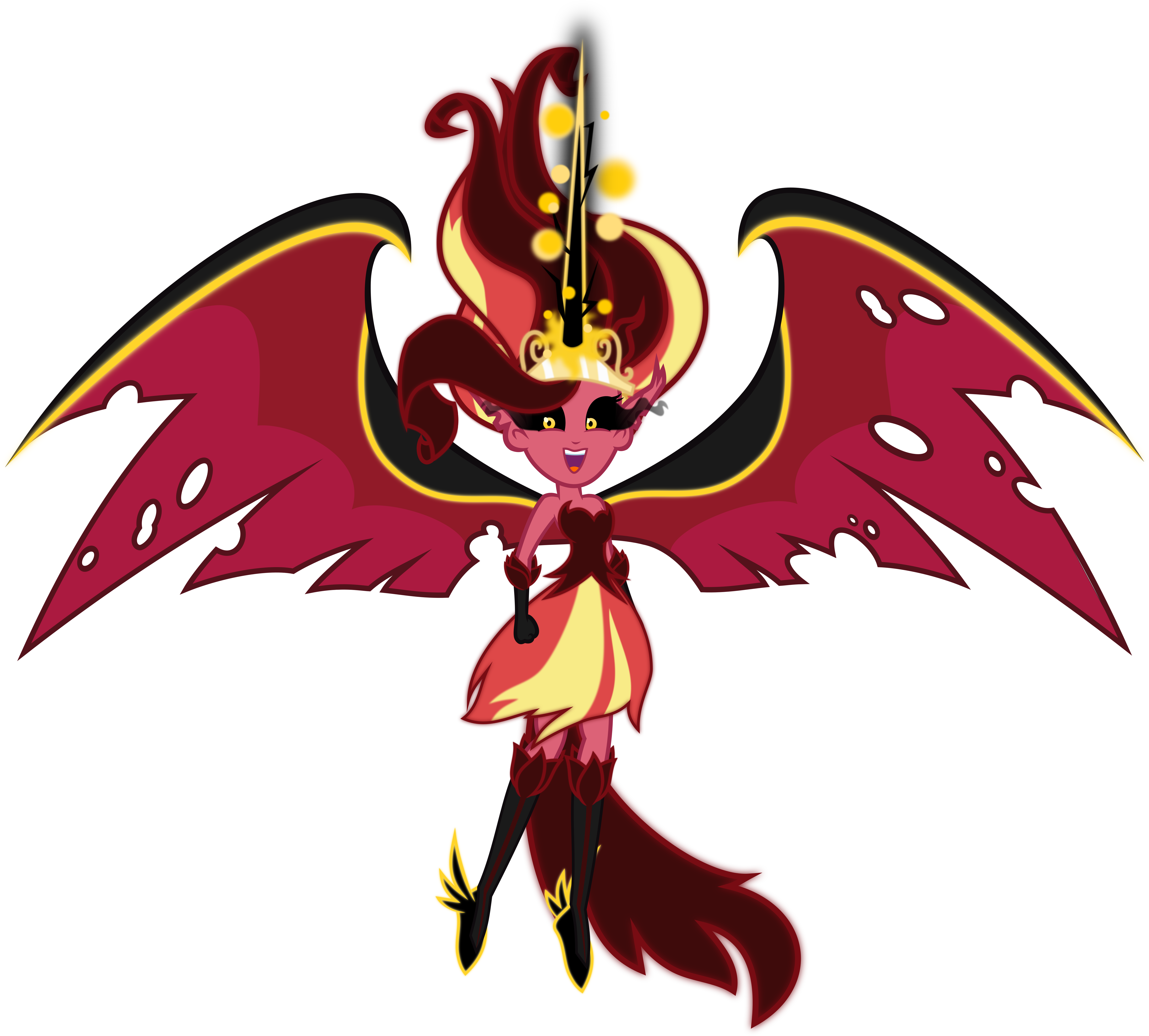 Satanism Clipart Awesome - Elemento De Sunset Shimmer (5558x5009)