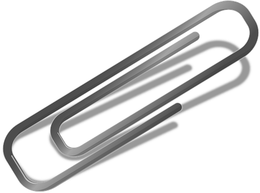 Free To Use Amp Public Domain Paper Clip Clip Art - Paper Clip In Clipart (564x396)