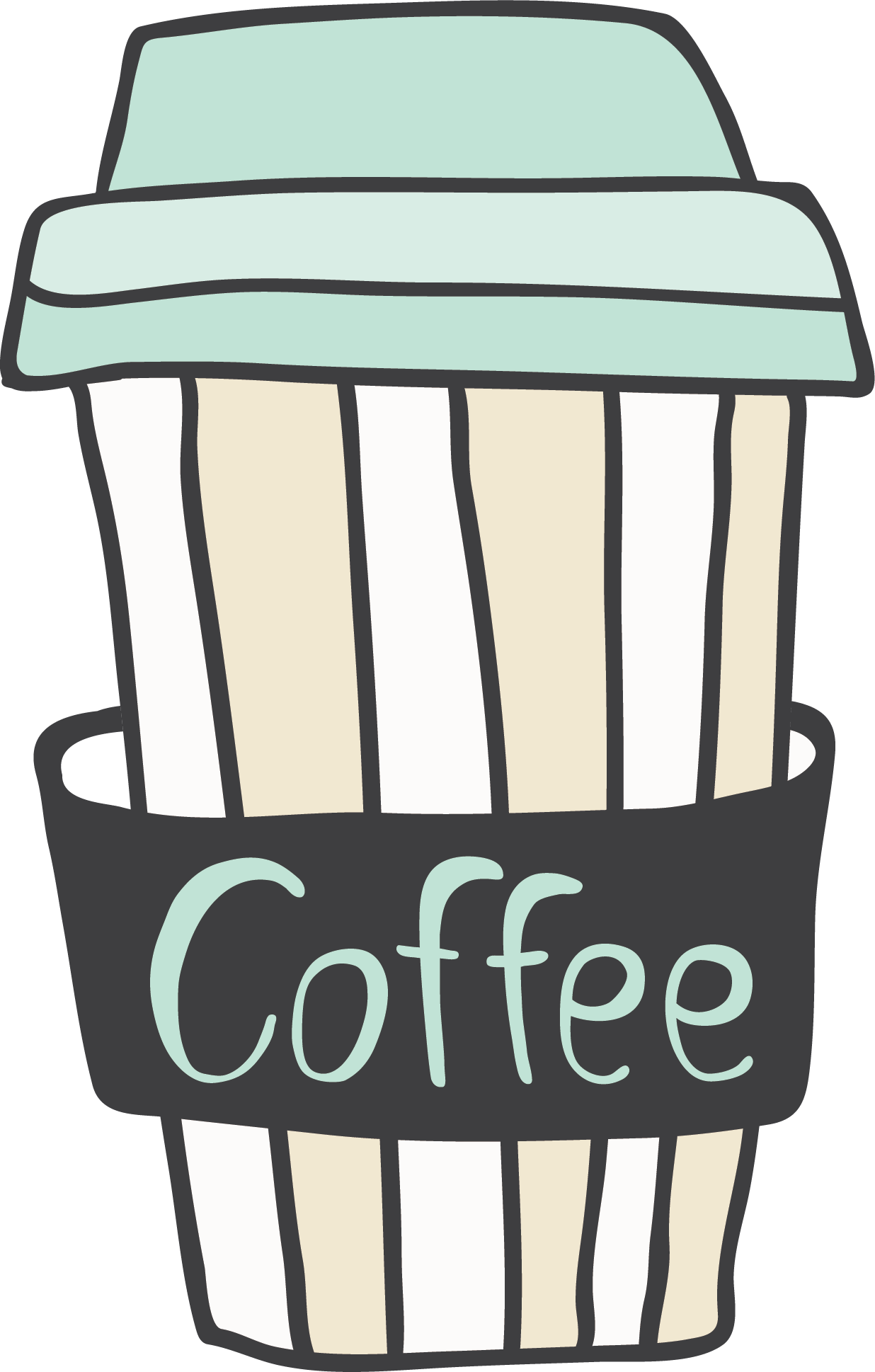 Coffee Cup Paper Clip Art - Coffee Cup Paper Clip Art (1236x1938)