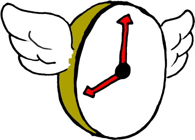 Time Flying Cliparts - Time Flies Clip Art (650x477)