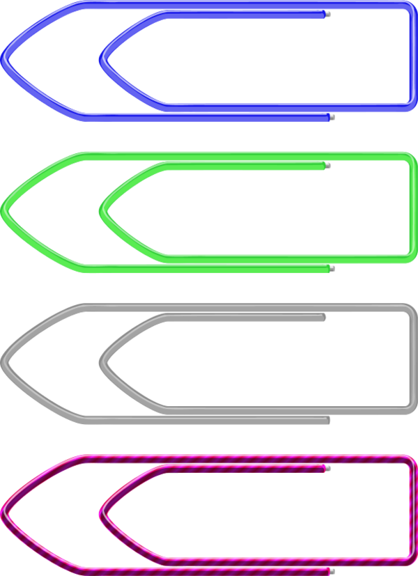 Vector Clip Art - Paper Clip (600x827)