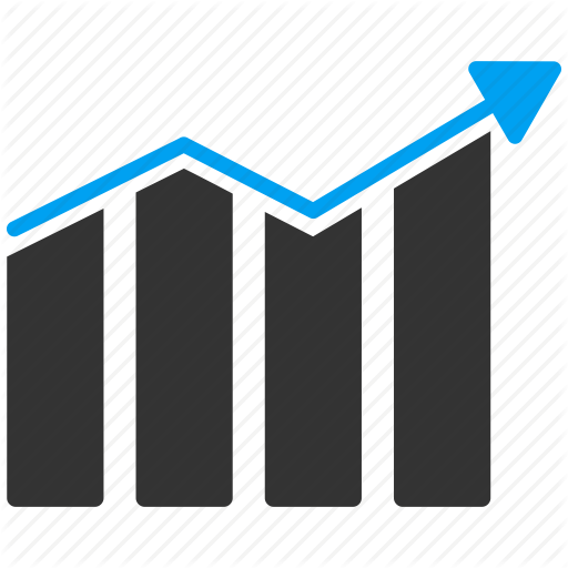 Trend Graph Icon Clipart - Trend Line Clip Art (512x512)