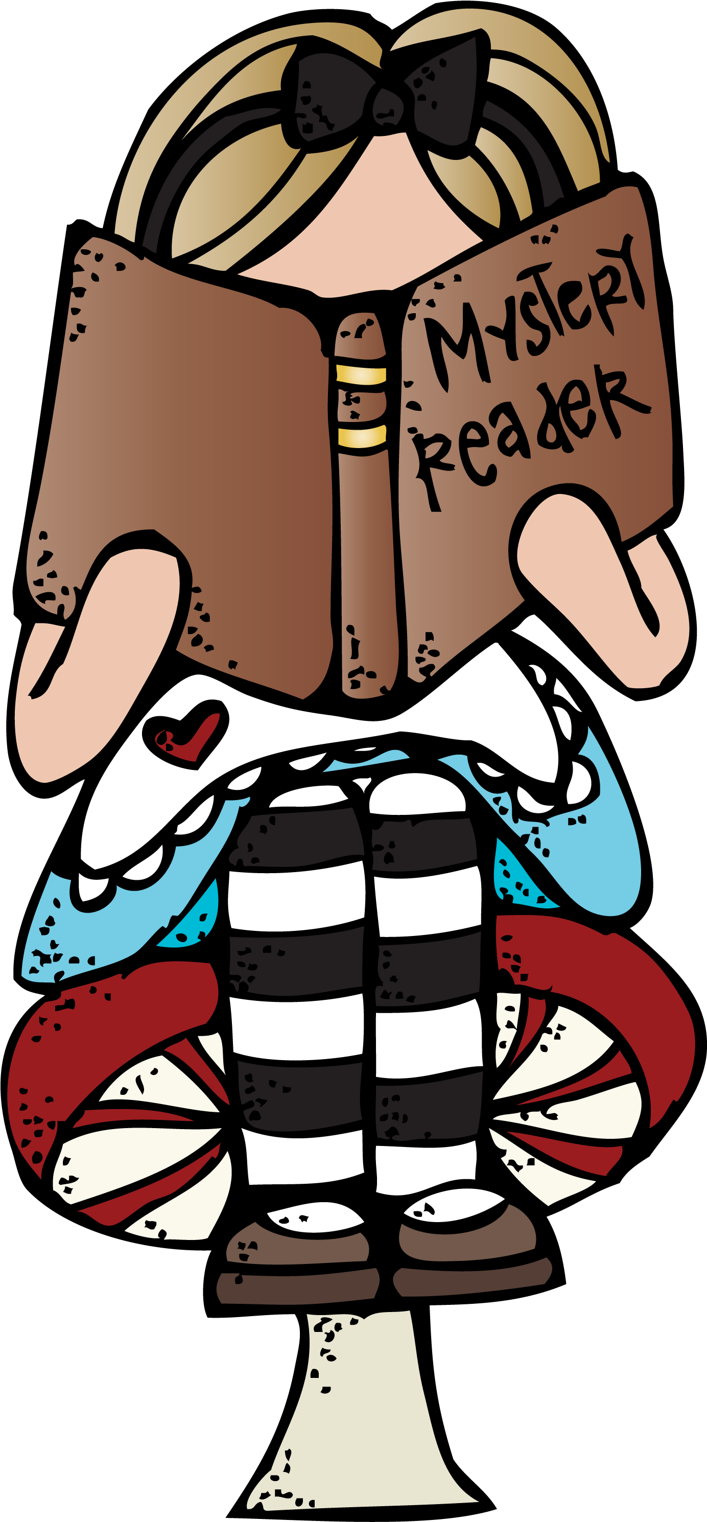 Bobook Clipart Melonheadz - Melonheadz Reading (1437x3000)