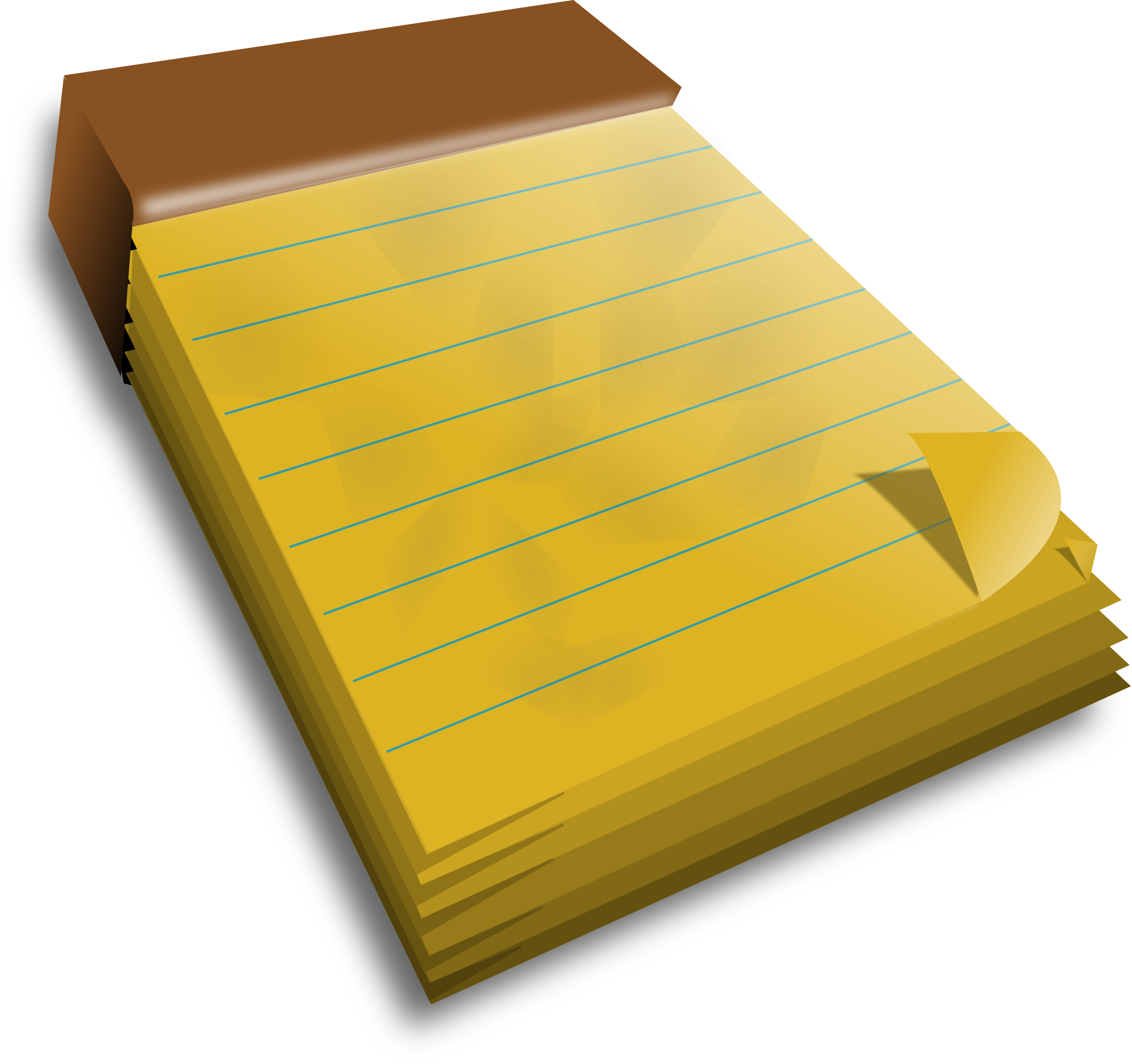 Clipart Of A Pad (2400x2255)