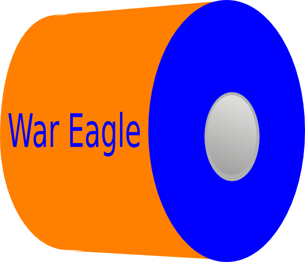 War Eagle Toilet Paper Clip Art - Clip Art (600x515)