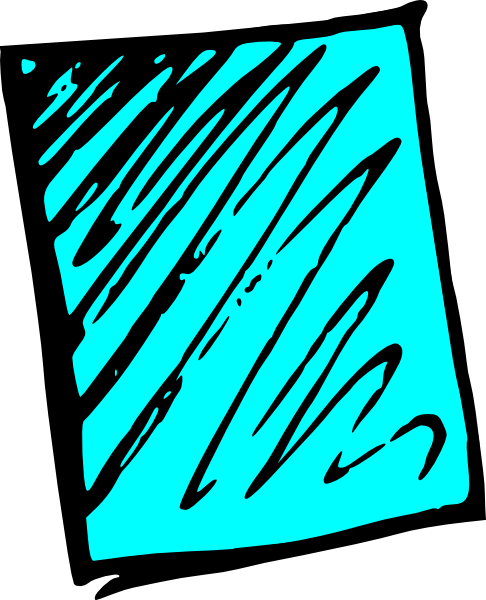 Blue Paper Clip Art - Scratch Paper Clipart (486x600)