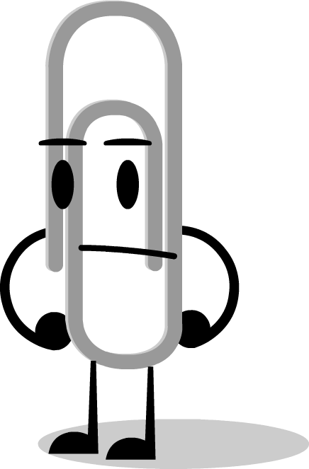 Paperclip By Kitkatyj - Paperclip Bfdi (436x663)