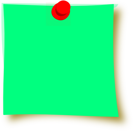 Green Clipart Post It Notes - Clip Art (462x598)